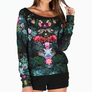 BlackMilk Biologica Off The Shoulder Sweater - XXS